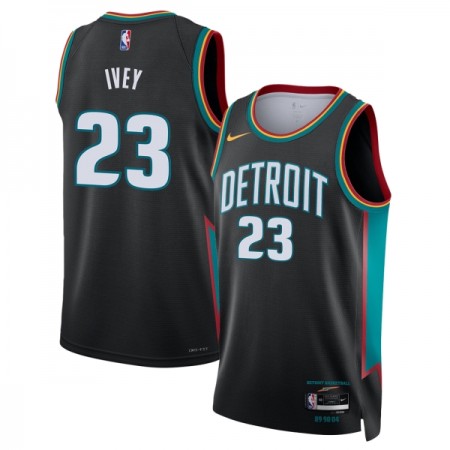 Män Detroit Pistons Tröja Jaden Ivey Nike 2025-26 City Edition Svart Swingman Män Detroit Pistons Tröja Jaden Ivey Nike 2025-26 City Edition Svart Swingman